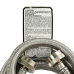 Tuyau de raccordement pour lave-linge Frigidaire 5308816562 en acier inoxydable, 6 pieds.