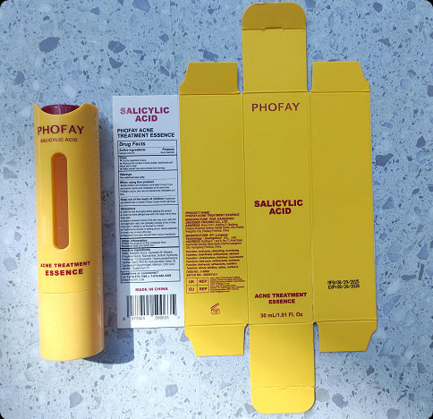 PHOFAY Salicylic Acid Acne Treatment Essence & Spot Cream Set