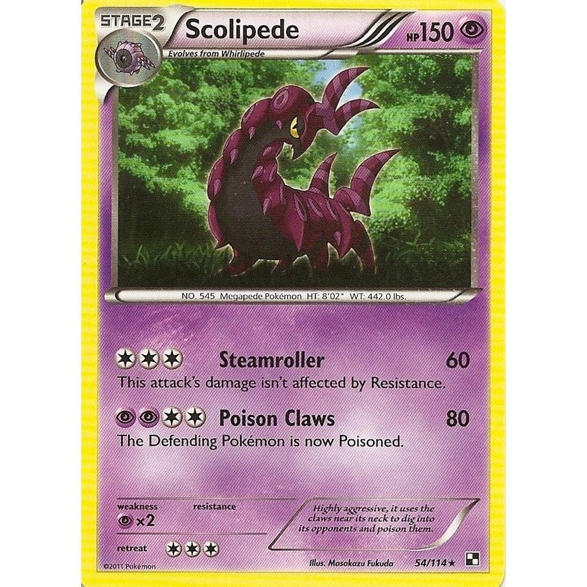 Scolipede - 54/114 (Cracked Ice Holo) (54/114) (BLE)