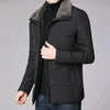 Fur Collar Thick Business Office Work Down Winter Jacket for men
