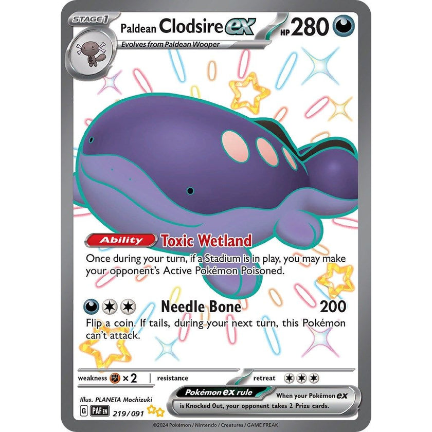 Paldean Clodsire ex (219/091) (PAF)