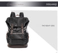Men's PU Leather Backpack – Black | Travel, School & Laptop Bag