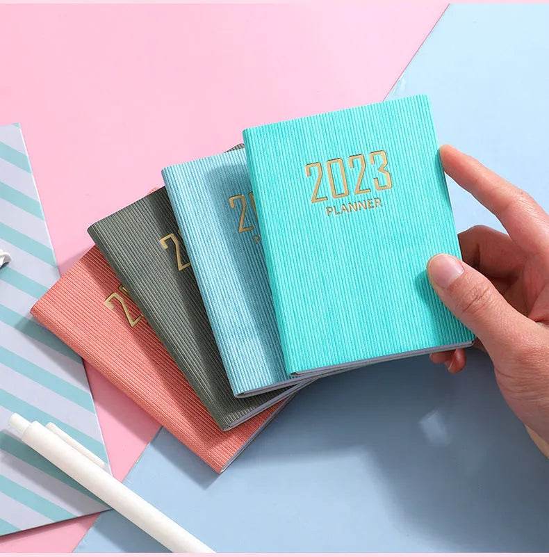 Mini Notebook 365 Days Portable Pocket Notepad Daily Weekly Agenda Planner