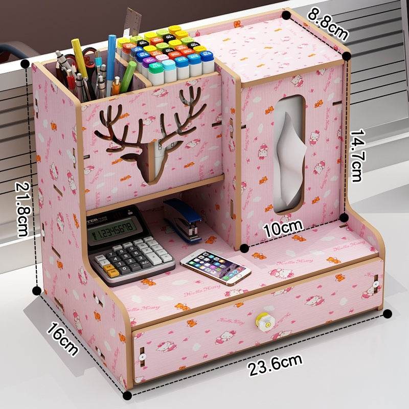 Minimalist Wooden Desk Organizer Office Table Organizer