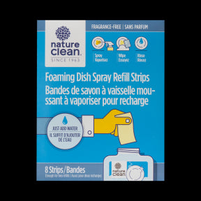 Nature Clean - Foaming Dish Spray Refill Strips (8ct)