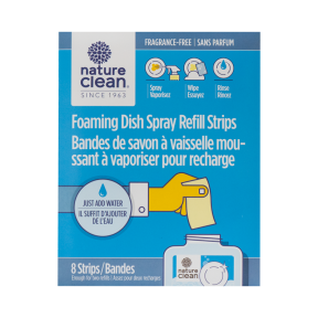 Nature Clean - Foaming Dish Spray Refill Strips (8ct)