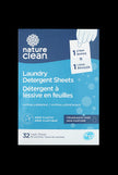 Nature Clean - Laundry Detergent Sheets Frag. Free (32ct)