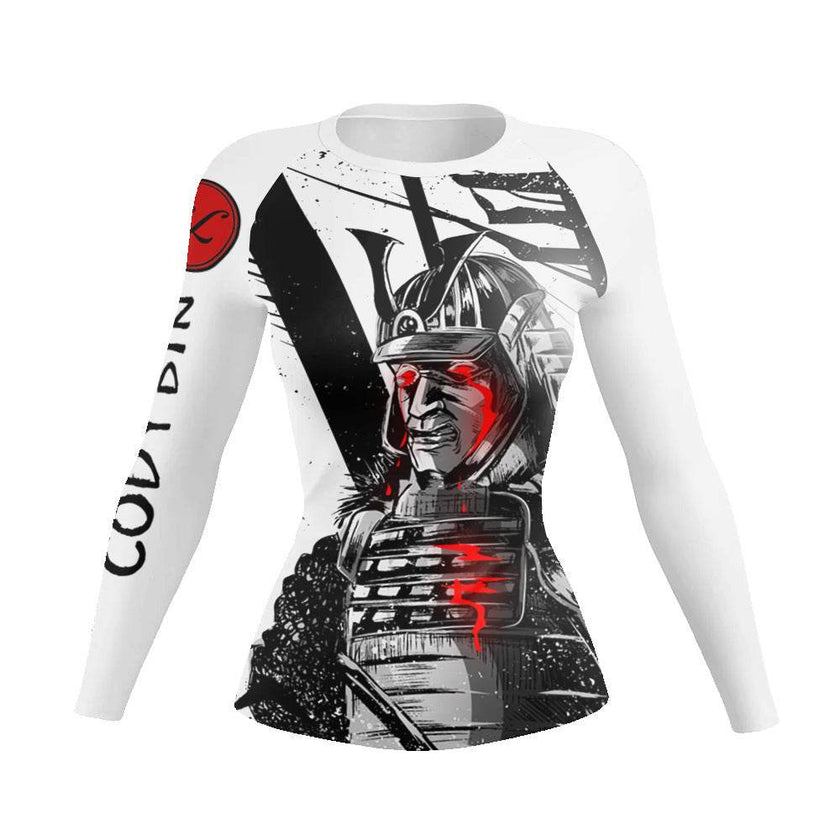 Printed Slim Fit Long Sleeve Workout Tops for Women