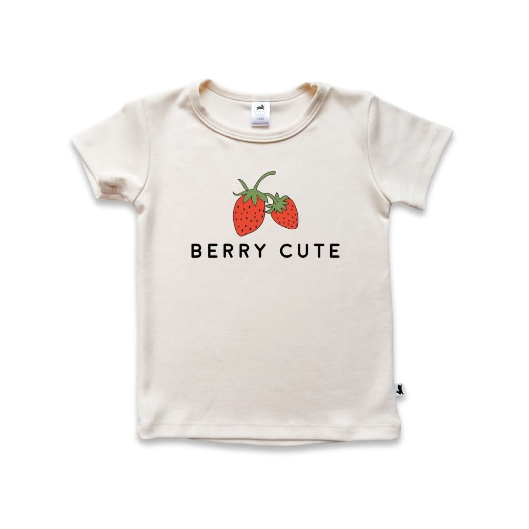 Baby/Kids Graphic Bamboo T-Shirt | Vanila Donut On Powder Blue