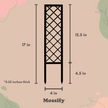 Cross-Hatch Wooden Trellis