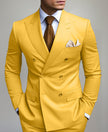 Men's British Slim Fit 2-Piece Suit Set – 17 Colors, Banquet & Wedding Formal Wear | Canada & USA (XS–5XL)