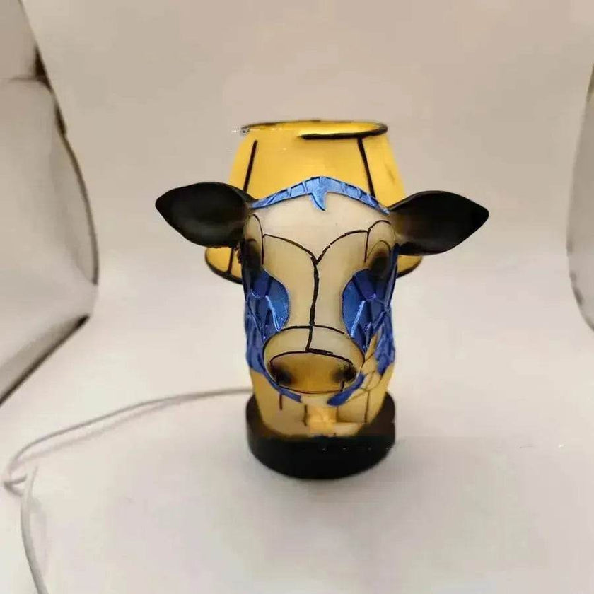 Beautiful Cow Table Lamp Bedside Table Lamp With USB Bedside Lamp For Living Room Bedroom Dormitory Bra Ornament