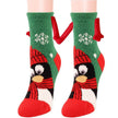 Soft Carton Christmas-themed Fleece Winter Home socks for Women