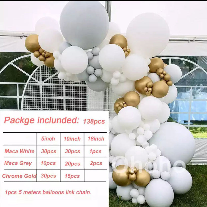 Balloon Garland Arch Kit – Multi-Style Party Decoration Set