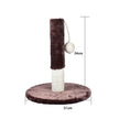 Cat Scratching Post with Platform & Hanging Toy – Multi Level Cat Tree Scratcher with Plush Bed