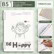 Kawaii Spiral Notebook – Detachable Coil Student Notepad A5/B5 | Frosted Cover