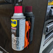Magnetic Aerosol Can Holder with Straw Storage