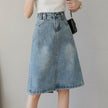 Summer Design Denim Skirt Mid-length Jeans Skirt