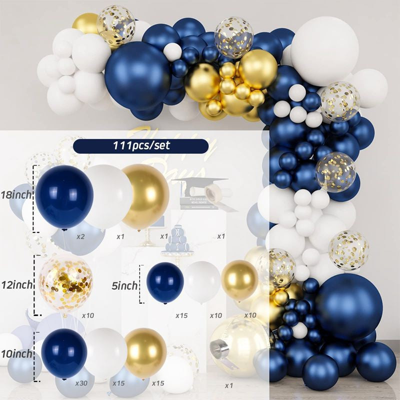 Latex Balloon Set – Multi-Style Party Decoration Balloons (5 Colours)