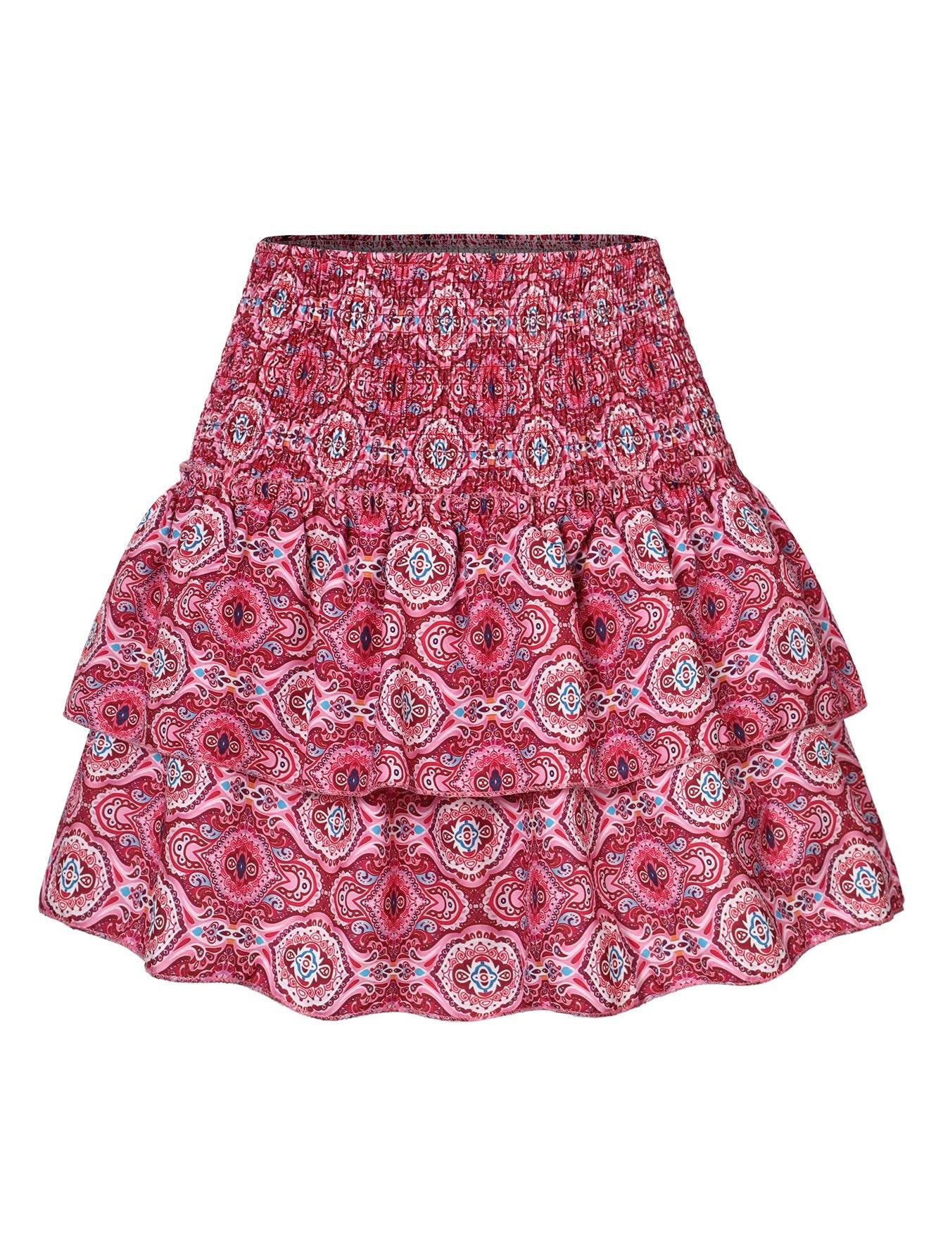Leisure Versatile Lotus Leaf Women's Mini layered Skirt