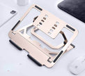 Aluminum Laptop Stand Adjustable Ergonomic 5-Angle Foldable Riser
