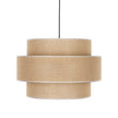 CALISTO JUTE Large Scandinavian Pendant Light for Bedroom, Living Room & Warm Natural Interiors