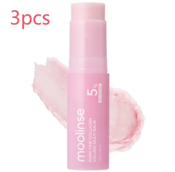 Moolinse PDRN Pink Collagen Volume Multi Balm Stick – 5% Volufiline Hydrating Face & Lip Cream