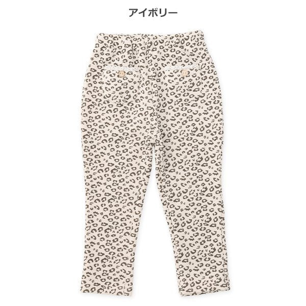 西松屋 ELFINDOLL 裏起毛ヒョウ柄スウェットパンツ 正規品