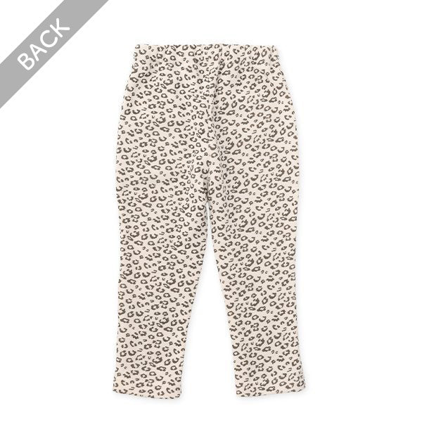 西松屋 ELFINDOLL 裏起毛ヒョウ柄スウェットパンツ 正規品