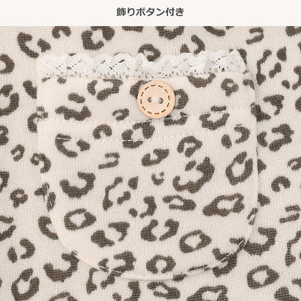 西松屋 ELFINDOLL 裏起毛ヒョウ柄スウェットパンツ 正規品