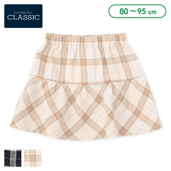 西松屋 ELFINDOLL CLASSIC チェック切り替えスカート 正規品