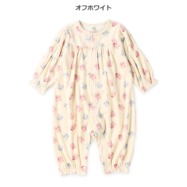 西松屋 ELFINDOLL ベロアうさぎ長袖カバーオール 正規品