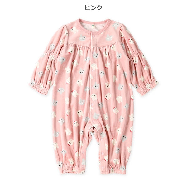 西松屋 ELFINDOLL ベロアうさぎ長袖カバーオール 正規品