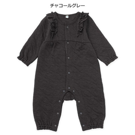 西松屋 ELFINDOLL ニットキルト肩フリル長袖カバーオール 正規品