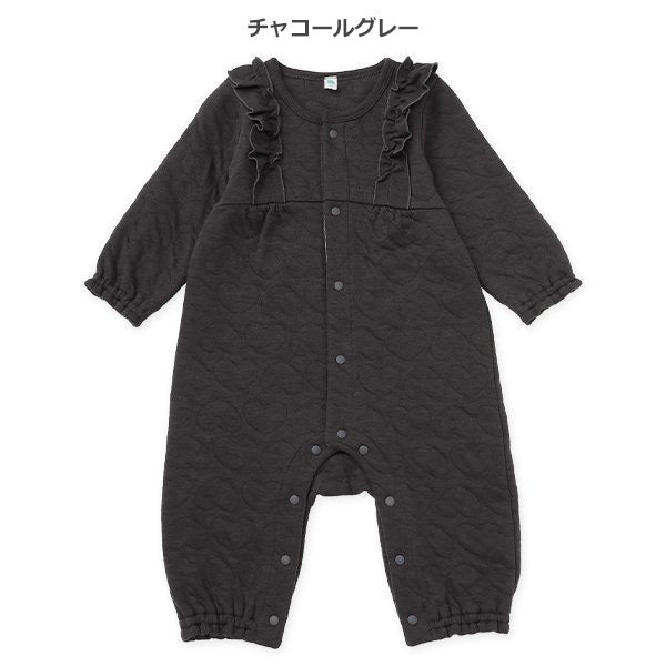 西松屋 ELFINDOLL ニットキルト肩フリル長袖カバーオール 正規品