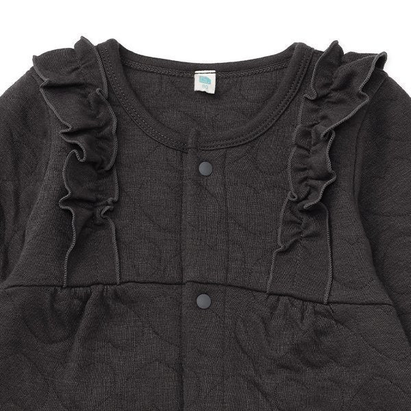 西松屋 ELFINDOLL ニットキルト肩フリル長袖カバーオール 正規品