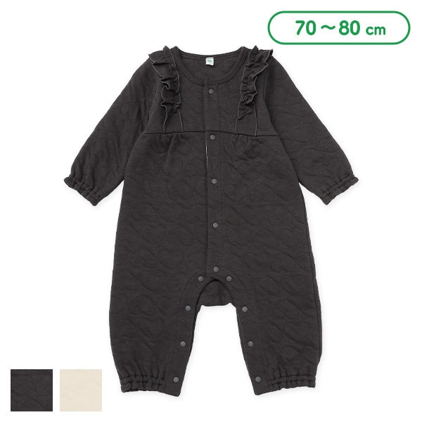 西松屋 ELFINDOLL ニットキルト肩フリル長袖カバーオール 正規品