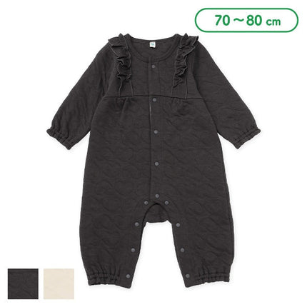 西松屋 ELFINDOLL ニットキルト肩フリル長袖カバーオール 正規品