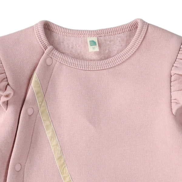 西松屋 ELFINDOLL 裏起毛ハートポシェット長袖カバーオール 正規品