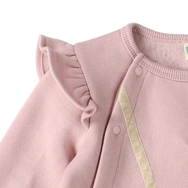 西松屋 ELFINDOLL 裏起毛ハートポシェット長袖カバーオール 正規品