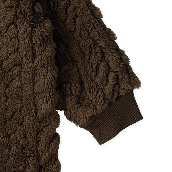 西松屋 ELFINDOLL フリース型押しリブ長袖カバーオール 正規品