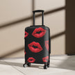 Kiss Print Carry-On Suitcase — Red Lipstick Travel Luggage