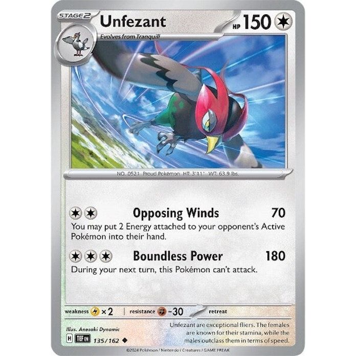 Unfezant (135/162) (TEF)