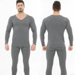 Winter Men's Sleepwear Loungewear Cashmere Long John set