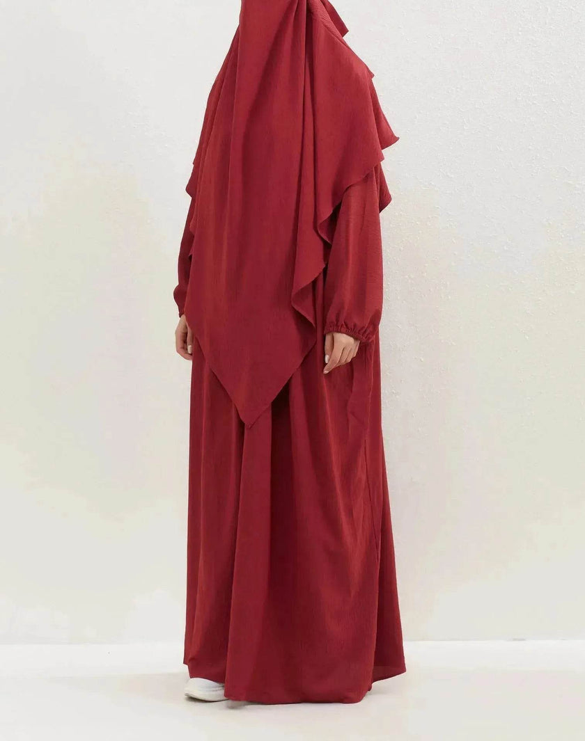 Hijab Abaya for Umrah Two piece Dress with Headscarf Arabwear for Women Jalabiya for Women