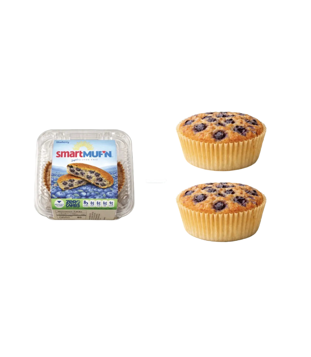 Blueberry SmartMuf’n | Low Sugar, High Fibre Muffin with Real Blueberries