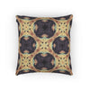 Geometric Mosaic Pattern Woven Pillow | Boho Tile Throw Cushion