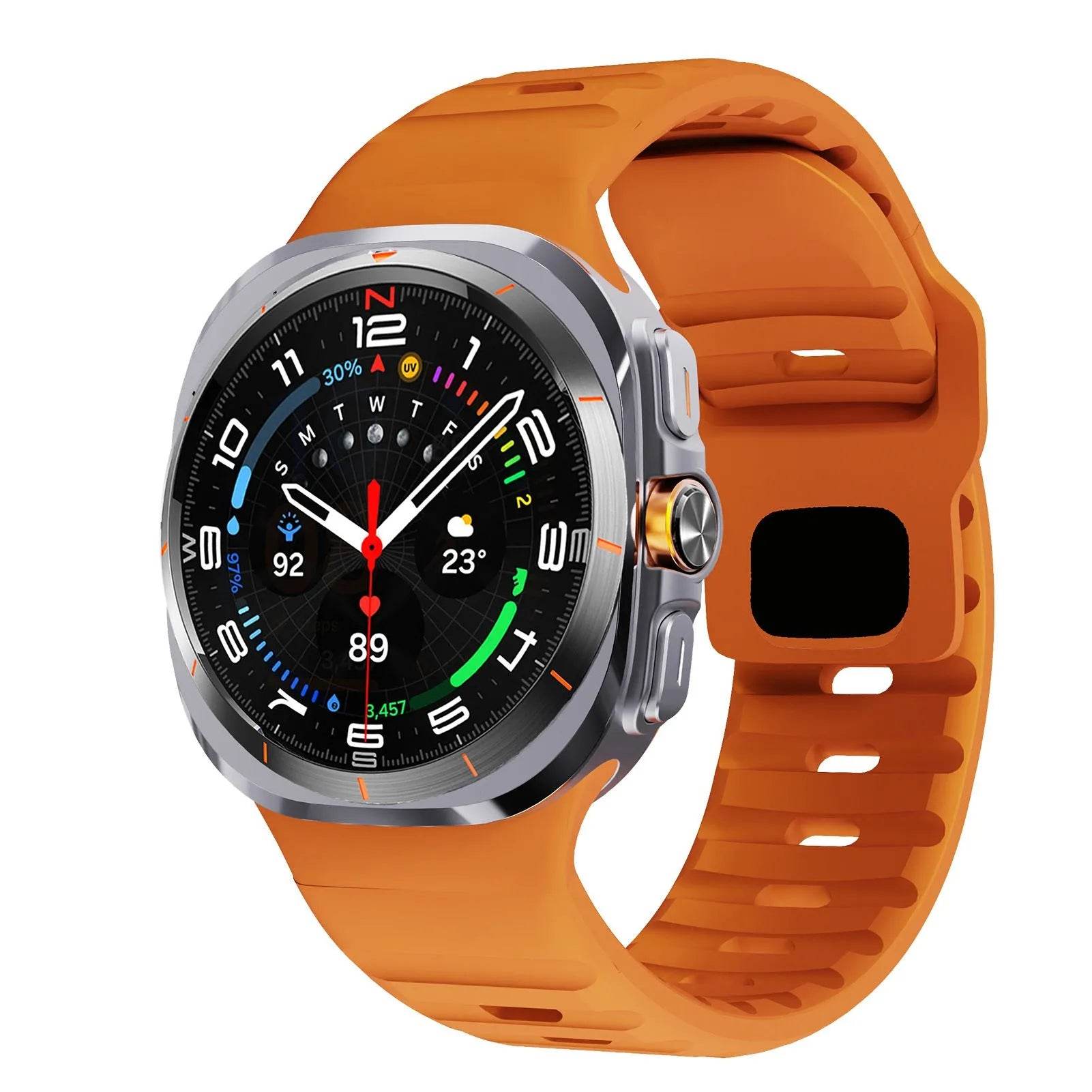 Sport Style Watch Ultra Wave Reverse Buckle Silicone  Strap