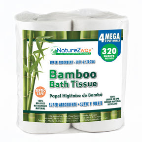NatureZway - Bath Tissue - 2ply 320 Sheets/pk (4pk)
