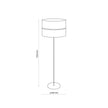 HILTON Black Gold Floor Lamp